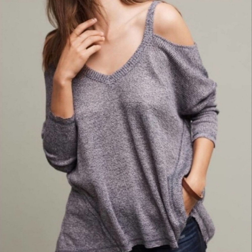 Anthropologie Cold Shoulder Knit